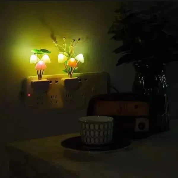 Mushroom Night LED Lamp Pack of 2