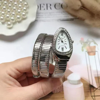 Luxurious Serpent Stainless  Snake Head Watch