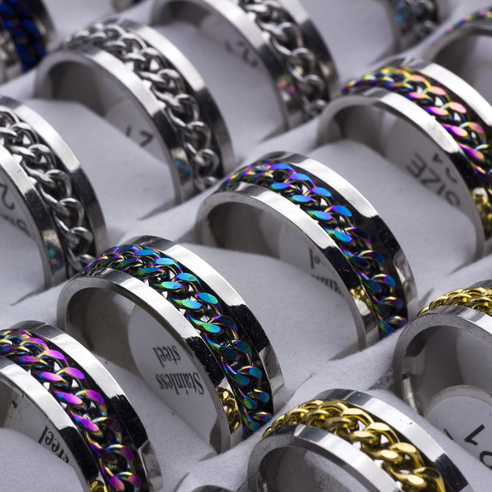 White Spinner Ring