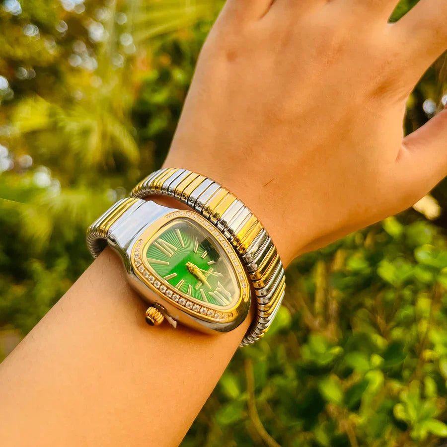 Luxurious Serpent Stainless  Snake Head Watch