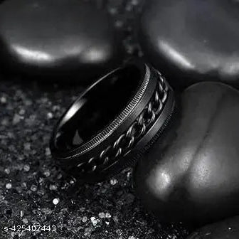 Black Spinner Ring